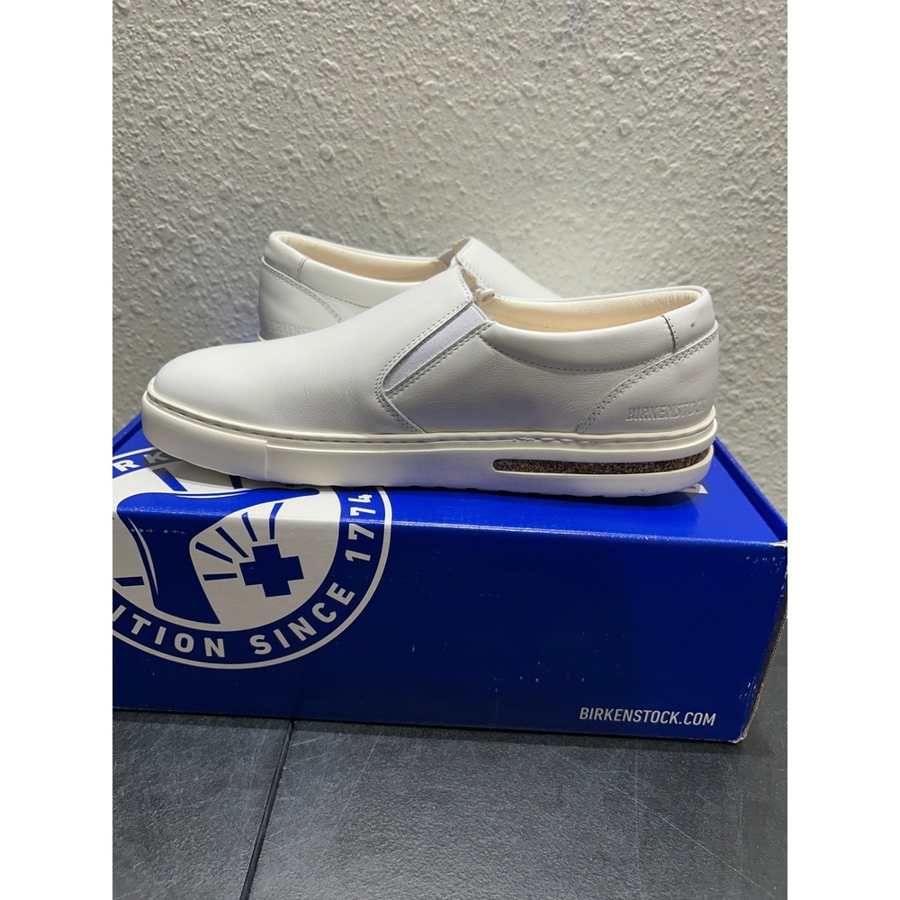 Birkenstock Oswego Leather White EU 38 US L7 M5‎ Womens Mens - Picture 6 of 12